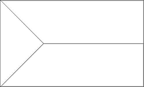 Umriss der Flagge El Hierro zum Ausmalen