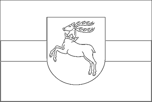 Umriss der Flagge Lublin (Lubelskie) zum Ausmalen