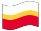 Animierte Flagge Kleinpolen (Malopolskie)