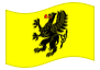Animierte Flagge Pommern (Pomorskie)