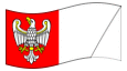 Animierte Flagge Großpolen (Wielkopolskie)