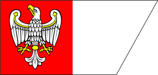 Flagge Großpolen (Wielkopolskie)