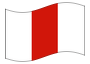 Animierte Flagge Westpommern (Zachodniopomorskie)