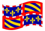 Animierte Flagge Burgund (Bourgogne)