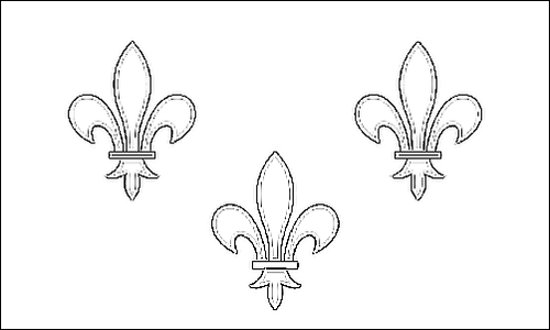Umriss der Flagge Île-de-France zum Ausmalen
