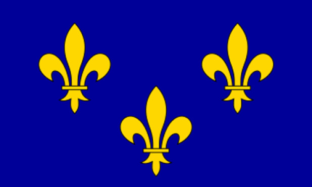 Flagge Île-de-France, Fahne Île-de-France