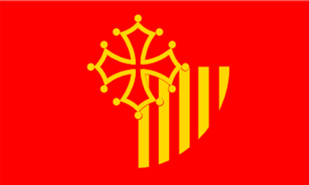 Flagge Languedoc-Roussillon, Fahne Languedoc-Roussillon