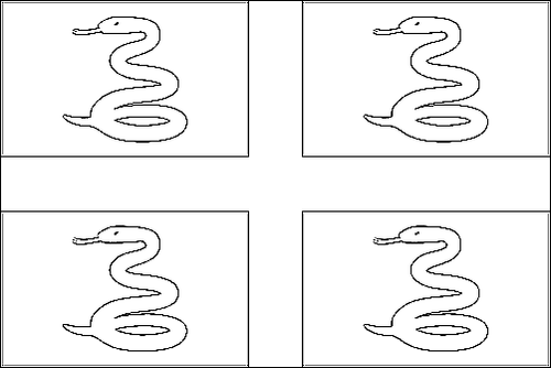 Umriss der Flagge Martinique zum Ausmalen