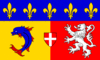 Flaggengrafiken Rhône-Alpes