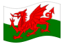 Animierte Flagge Wales