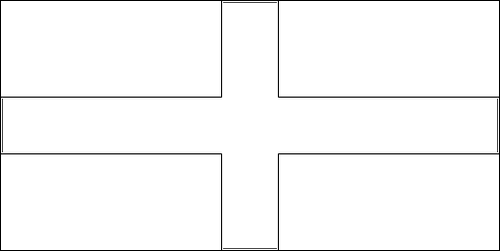 Umriss der Flagge Mailand zum Ausmalen