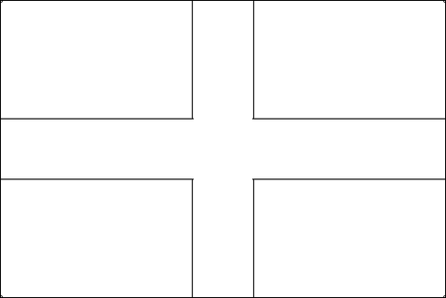 Umriss der Flagge Kaiserliche Kriegsflagge des Heiligen Römischen Reiches (1200-1350) zum Ausmalen