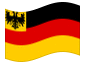 Animierte Flagge Seekriegsflagge der Reichsflotte (1848-1852)