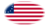 Betsy Ross (USA 1777-1795)-Flagge als ovale Vignette