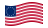 Betsy Ross (USA 1777-1795)-Flagge wehend
