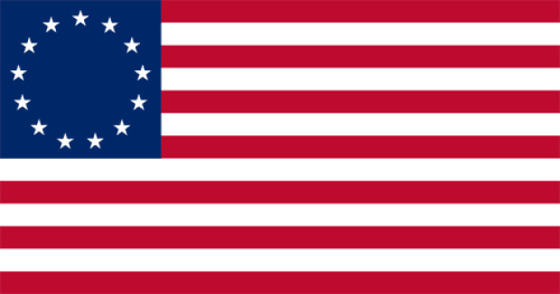 Fahne Konföderierte Staaten von Amerika (Betsy Ross) (1776-1795)