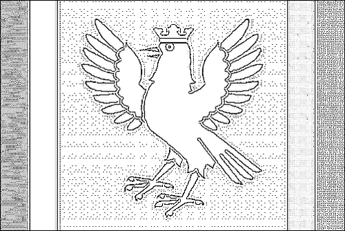 Umriss der Flagge Iwano-Frankiwsk zum Ausmalen