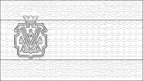 Umriss der Flagge Cherson zum Ausmalen
