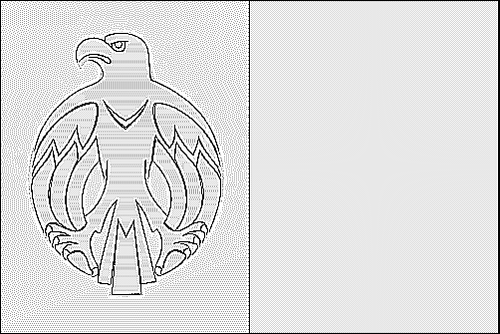 Umriss der Flagge Kirowohrad zum Ausmalen