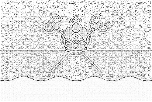 Umriss der Flagge Mykolajiw zum Ausmalen