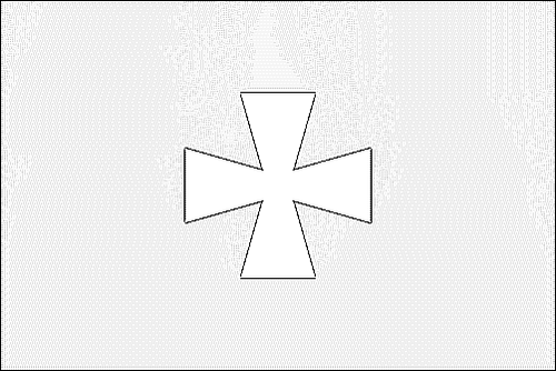 Umriss der Flagge Poltawa zum Ausmalen