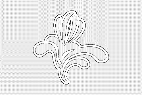 Umriss der Flagge Brüssel zum Ausmalen