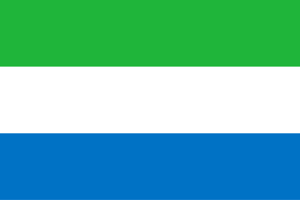 Flagge Sierra Leone, Fahne Sierra Leone