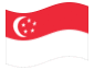 Animierte Flagge Singapur