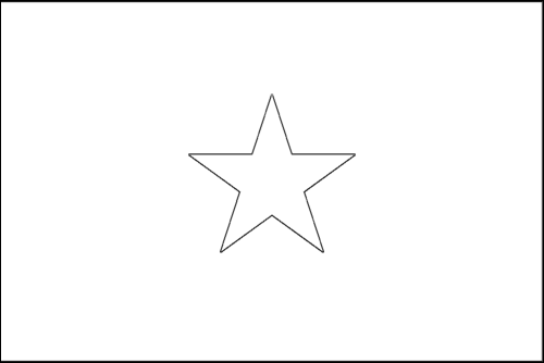 Umriss der Flagge Somalia zum Ausmalen