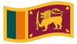 Animierte Flagge Sri Lanka
