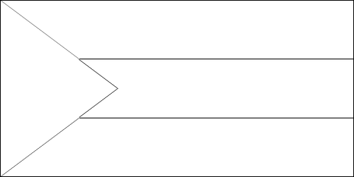Umriss der Flagge Sudan zum Ausmalen