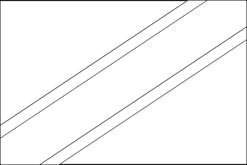Umriss der Flagge Tansania zum Ausmalen