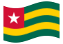 Animierte Flagge Togo