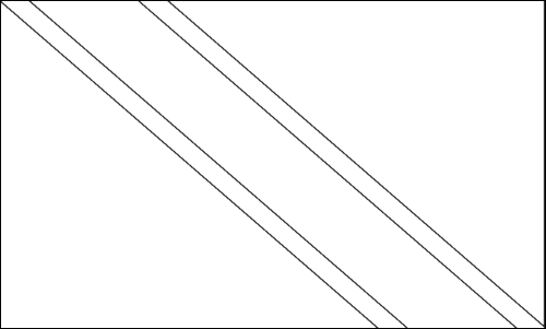 Umriss der Flagge Trinidad und Tobago zum Ausmalen