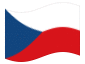 Animierte Flagge Tschechische Republik