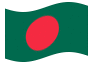 Animierte Flagge Bangladesch