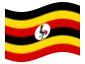 Animierte Flagge Uganda