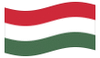 Animierte Flagge Ungarn