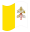 Animierte Flagge Vatikanstadt / Vatikanstaat