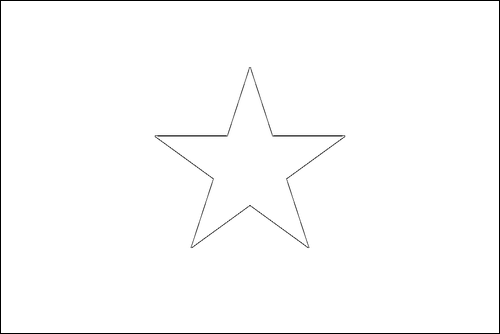 Umriss der Flagge Vietnam zum Ausmalen