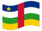 Animierte Flagge Zentralafrikanische Republik