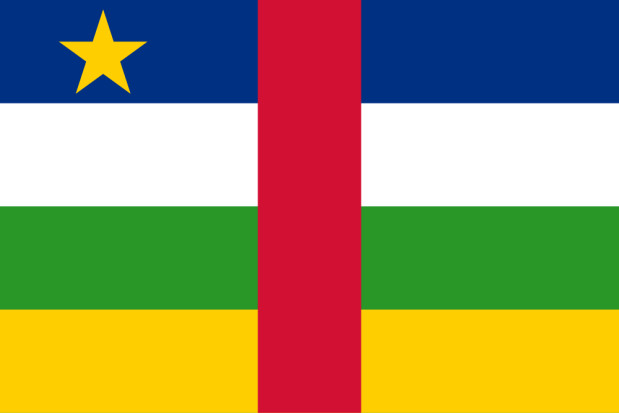 Fahne Zentralafrikanische Republik