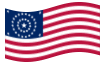 Animierte Flagge USA 38 Sterne (1877 - 1890)