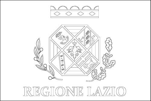 Umriss der Flagge Latium zum Ausmalen