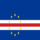 Kap Verde-Flagge quadratisch