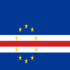 Kap Verde-Flagge quadratisch