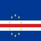 Kap Verde-Flagge quadratisch