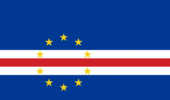 Kap Verde-Flagge rechteckig