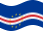 Wehende Kap Verde-Flagge statisch