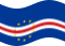 Wehende Kap Verde-Flagge statisch